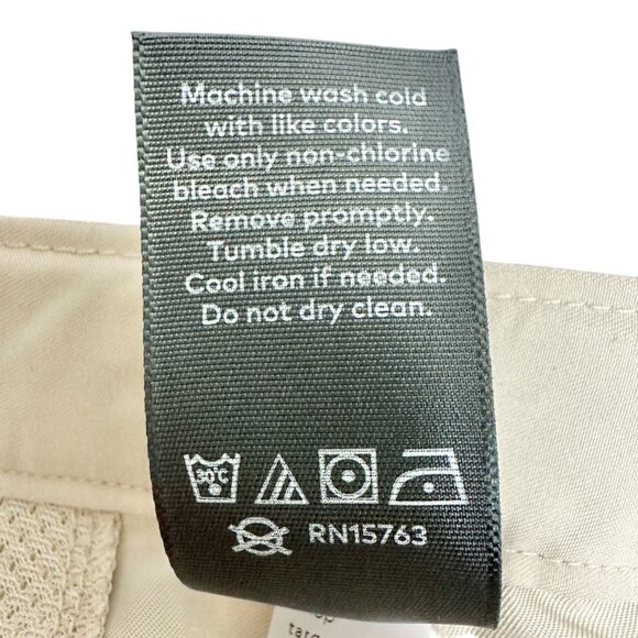 Champion Shorts Womens L 12-14 Quick Dry Beige Polyester Shrink Resistant - Picture 5 of 6